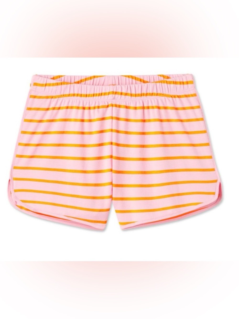 Atlantic Pacific X LAKE Women's Pink & Yellow Stripe Athletic Shorts